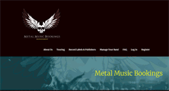 Desktop Screenshot of metalmusicbookings.com
